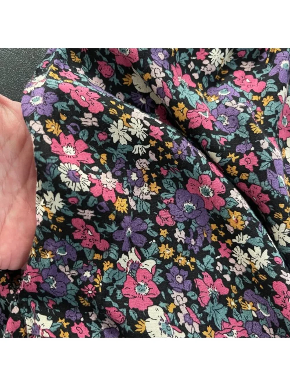 Natural Life Womens Floral Maxi Dress Size L Boho Cottagecore Prairie Whimsical - Picture 7 of 11